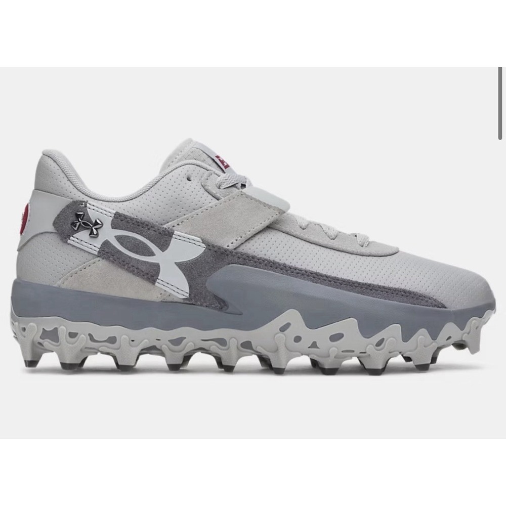 Under Armour Harper 10 TPU Baseball Cleats, Grey, Size 7 US